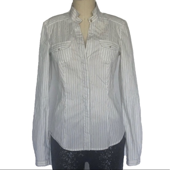 Armani Exchange Tops - ARMANI EXCHANGE FITTED BUTTON(hidden)UP SHIRT